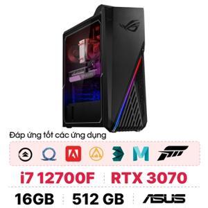 Máy tính để bàn Asus Rog Strix G15CF-71270F110W  - Intel Core i7-12700F, 16GB RAM, SSD 512GB, Nvidia GeForce RTX 3060Ti 8GB GDDR6