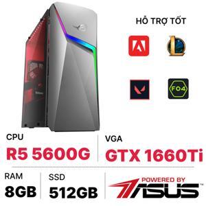 Máy tính để bàn Asus ROG Strix G10DK-R5600G003W - AMD Ryzen 5 5600G, 8GB RAM, SSD 512GB, Nvidia GeForce GTX1660TI 6GB DDR6