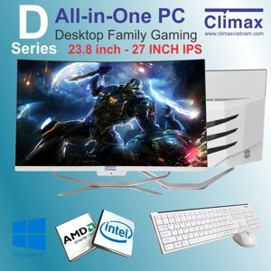 Máy tính để bàn Climax CL-i78256D27-6G - Intel Core i7, RAM 8GB, SSD 256GB, 27 inch