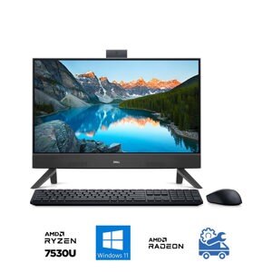 Máy tính để bàn Dell Inspiron AIO 5415 - AMD Ryzen 5 -7530U, 8GB RAM, SSD 512GB, AMD Radeon Graphics, 23.8 inch