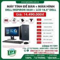 Máy tính để bàn Dell Inspiron 3020 42IN3020MT0001 + LCD Dell E1916 ( i3-13100/ Intel B660/ 8GB/ 256GB SSD/ Intel UHD Graphics 730/ Windows 11 Home)