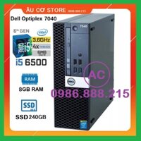 Máy tính để bàn Dell Optiplex 7040 SFF Core i5 6500 / 8G /SSD 240G   ,Tặng USB wifi, Bàn di chuột -Bảo hành 24 tháng