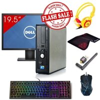 Máy tính để bàn Dell Optiplex 760 SFF + Màn hình Dell 19.5 Inch (Core 2 Duo E8400, Ram 2GB, HDD 160GB) + Quà Tặng