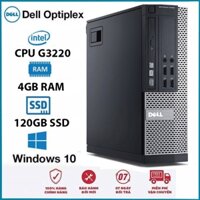 Máy Tính Để Bàn DELL Optiplex 9020 CPU G3220 Ram 4GB, Ổ cứng SSD 120GB Tặng USB Wifi, Lót Chuột - Bảo Hành 12 Tháng