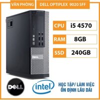 Máy tính để bàn DELL Optiplex 3020/9020 CPU i5 4570 Ram 8GB, Ổ cứng SSD 240GB + USB Wifi , Lót Chuột - Bảo Hành 12 Tháng