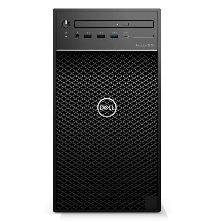 Máy tính để bàn Dell Precision 3650 Tower CTO BASE 42PT3650D02 - Intel Core i7-11700, 8GB RAM, HDD 1TB, Nvidia Quadro P620 2GB