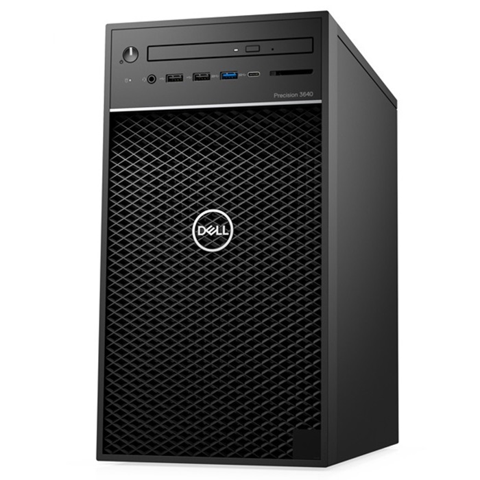 Máy tính để bàn Dell Precision 3640 Tower CTO Base 42PT3640DW01 - Intel Xeon W-1270P, 8GB RAM, SSD 256GB + HDD 1TB, Nvidia Quadro P2200 5GB