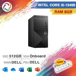 Máy tính để bàn Dell Vostro 3020 6FM7X1 - Intel core i5-13400, 8GB RAM, SSD 512GB, Intel UHD Graphics