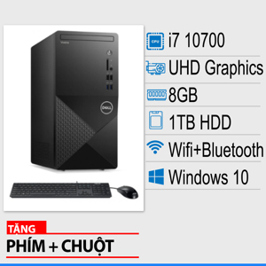 Máy tính để bàn Dell Vostro 3888 MT 42VT380005 - Intel Core i7-10700, 8GB RAM, HDD 1TB, Intel UHD Graphics 630