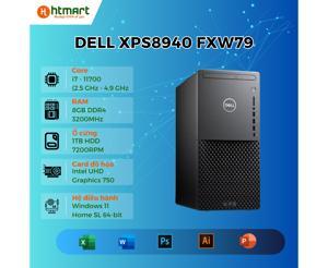 Máy tính để bàn Dell XPS 8940 FXW79 - Intel Core i7-11700, 8GB RAM, SSD 512GB, Nvidia GeForce(R) GTX 1660 Ti Pro 6GB GDDR6