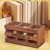 Máy tính để bàn Đồ lặt vặt Hộp đựng bút Hộp đựng bút bằng gỗ dung tích lớn cho