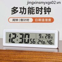 Máy Tính Để Bàn Đồng Hồ Kỹ Thuật Số Dây Đeo Đồng Hồ Điện Tử Nhiệt Độ Thứ Hai Độ Ẩm Ngày Hiển Thị Thời Gian Hẹn Giờ Đồng Hồ Báo Thức Bát