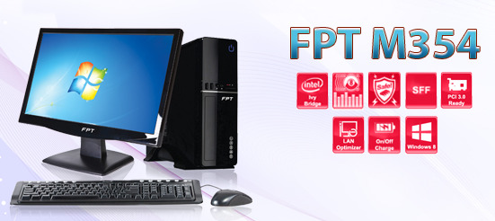 Máy tính để bàn FPT Elead M354 - Intel Celeron G1610 2.6, 2GB DDR3, 250GB HDD, Intel HD Graphic