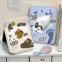 Máy Tính Để Bàn Gương Trang Điểm Thế Giới Động Vật Dọc Bánh Mì Gương Ký Túc Xá Văn Phòng HD Gương Trang Điểm Có Thể Gập Lại Di Động Gương Trang Điểm Hộ Gia Đình