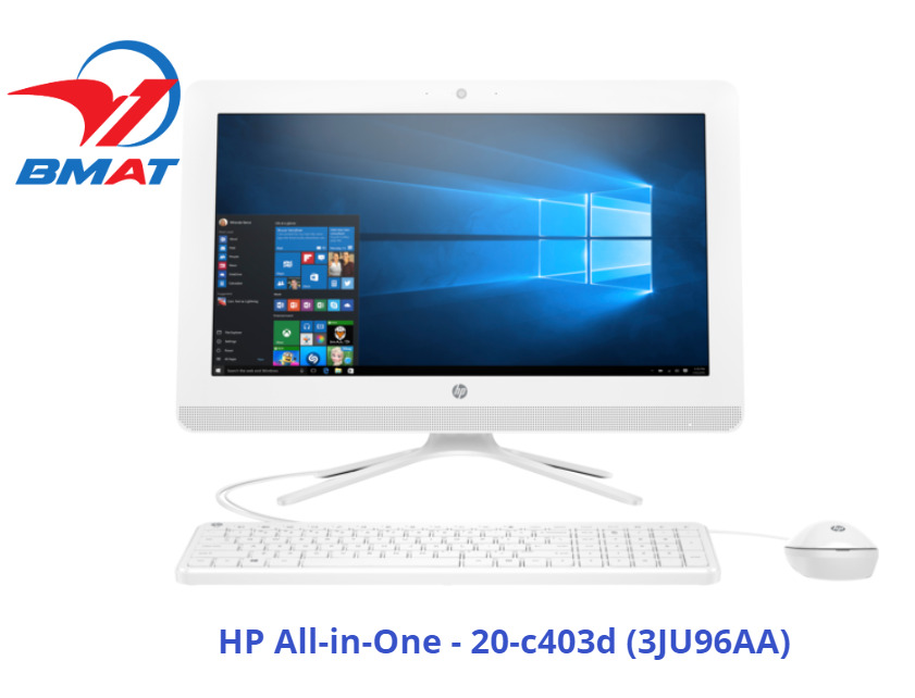 Máy tính để bàn HP 20-c403d ̣̣3JU96AA - Intel Pentium Silver J5005, 4GB RAM, HDD 1TB, Intel UHD Graphics 600, 19.5 inch