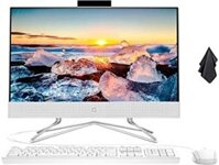 Máy tính để bàn HP 2022 đa năng, màn hình FHD 21,5 inch, Intel Duel Core Celeron J4025, Webcam, WiFi-AC, Bluetooth, HDMI, màu trắng, Windows 11 (RAM 16 GB | SSD 512 GB)