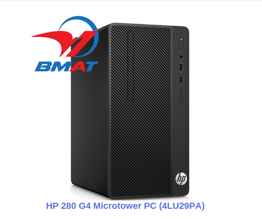 Máy tính để bàn HP 280 G4 Microtower 4LU29PA - Intel core i3-8100, 4GB RAM, HDD 1TB, Intel UHD Graphics 630