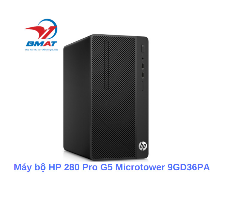 Máy tính để bàn HP 280 Pro G5 Microtower 9GD36PA - Intel Core i5-9400, 4GB RAM, HDD 1TB, Intel UHD Graphics