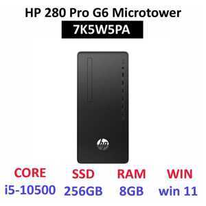 Máy tính để bàn HP 280 Pro G6 Microtower 7K5W5PA - Intel Core i5-10500, 8GB RAM, SSD 256GB, Intel UHD Graphics 630