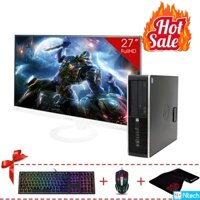 Máy tính để bàn HP 6300 Pro SFF G2030, Ram 8GB, SSD 120GB + ASUS 27inch Full Viền