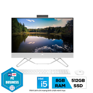 Máy tính để bàn HP AIO 24-cb1024d 7H3Z4PA - Intel Core i5-1235U, 8GB RAM, SSD 512GB, Intel Iris Xe Graphics, 23.8 inch