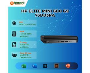 Máy tính để bàn HP Elite Mini 600 G9 Desktop 73D03PA - Intel Core i5-12500, 8GB RAM, SSD 512GB, Intel UHD Graphics 770