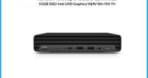 Máy tính để bàn HP EliteDesk 800 G6 Desktop Mini 60U64PA - Intel core i7-10700, 8GB RAM, SSD 512GB, Intel UHD Graphics 630