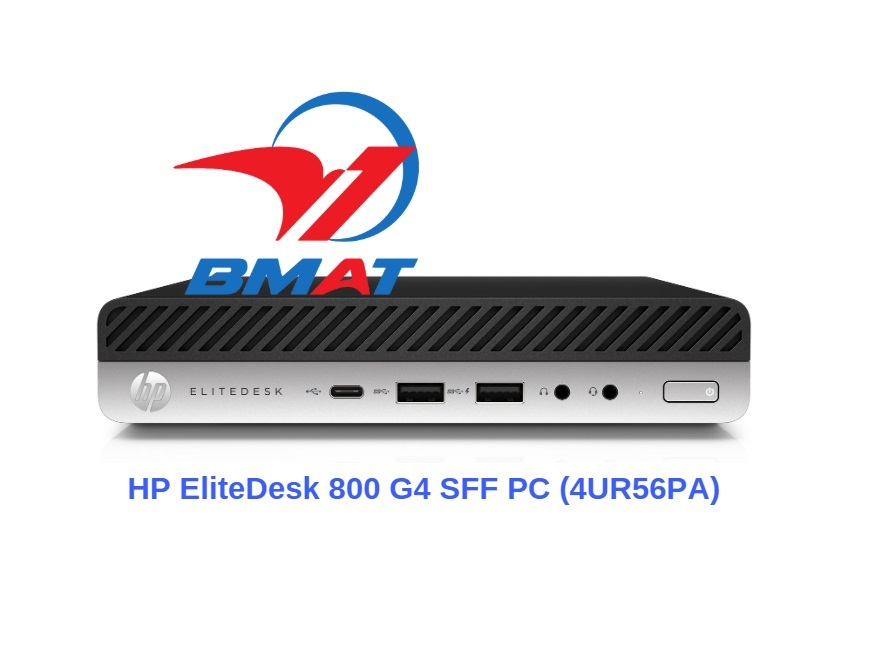 Máy tính để bàn HP EliteDesk 800 G4 SFF 4UR56PA - Intel Core i7-8700, 8GB RAM, HDD 1TB, Intel HD Graphics