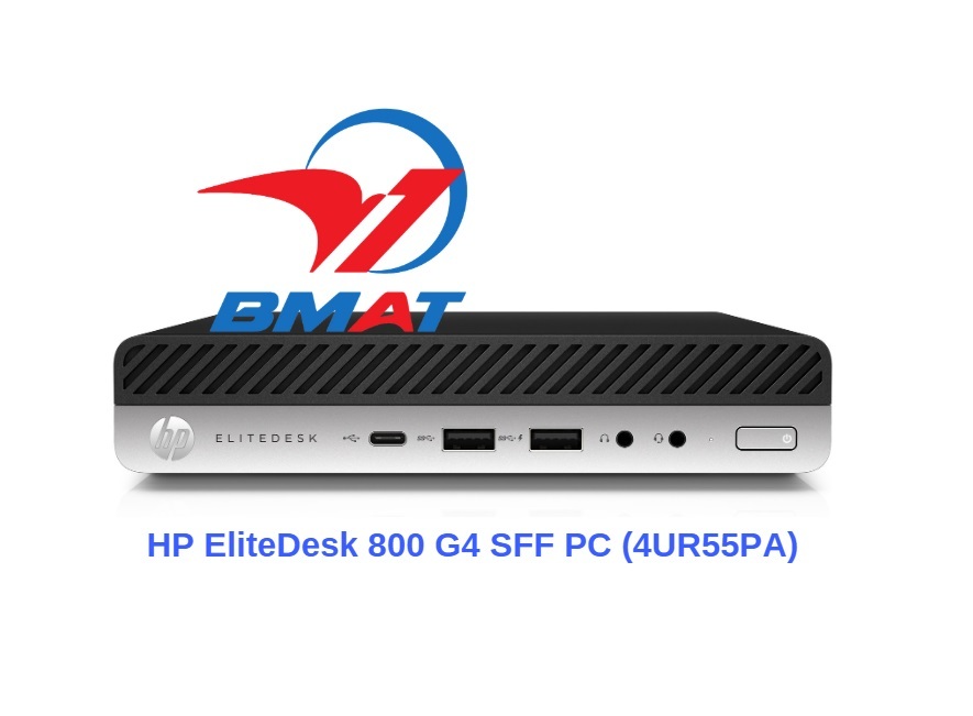Máy tính để bàn HP EliteDesk 800 G4 SFF 4UR55PA - Intel Core i7-8700, 4GB RAM, HDD 1TB, Intel UHD 630