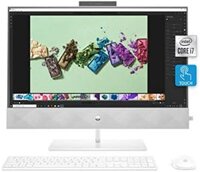 Máy tính để bàn HP Pavilion đa năng 27 inch, Intel i7-10700T thế hệ 10, RAM 16 GB, ổ SSD 1 TB, màn hình cảm ứng IPS Full HD, Windows 10 Home, kèm bộ bàn phím chuột không dây (27-d0080, 2020)