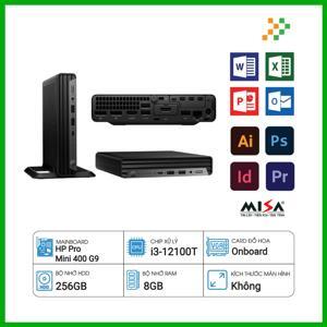 Máy tính để bàn HP Pro Mini 400 G9 73D17PA - Intel Core i3-12100T, 8GB RAM, SSD 256GB, Intel UHD Graphics 770