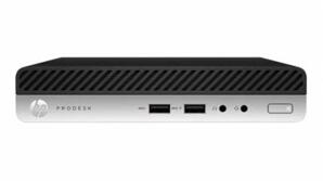 Máy tính để bàn HP ProDesk 400 G5 Mini 7YD00PA - Intel Core i3-9100T, 4GB RAM, SSD 256GB, Intel HD Graphics 630