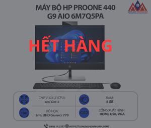 Máy tính để bàn HP ProOne 440 G9 6M7Q5PA - Intel Core i3-12100T, 8GB RAM, SSD 512GB, Intel UHD Graphics 730,  23.8 inch