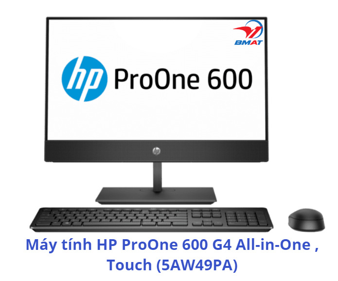 Máy tính để bàn HP ProOne 600 G4 5AW49PA - Intel Core i5-8500T, 4GB RAM, HDD 1TB, Intel UHD Graphics, 21.5 inch