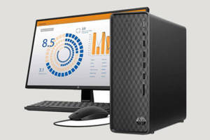 Máy tính để bàn HP S01-pF2019d 629T6PA - Intel Core i5-10400, 4GB RAM, SSD 256GB, Intel UHD Graphics 630