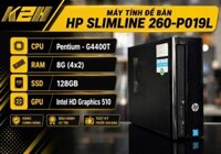 MÁY TÍNH ĐỂ BÀN HP SLIMLINE 260-P019L | Pentium – G4400T/ RAM 8G (4×2)/ SSD 128GB/ Intel HD Graphics 510 | 2ND | BẢO HÀNH 3 THÁNG