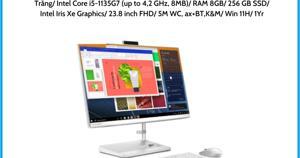 Máy tính để bàn Lenovo IdeaCentre All in One 3 24ITL6 F0G00146VN - Intel Core i5-1135G7, 8GB RAM, SSd 256GB, 23.8 inch