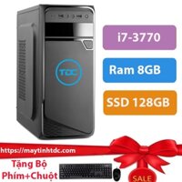 Máy tính để bàn MAX PC CPU Core i7 3770 Ram 8GB SSD128GB+ Qùa tặng bộ phím chuột, bàn di chuột