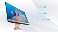 Máy tính để bàn/ PC Asus AIO V241E  All in One   (i3-1115G4/ 8GD4/ 512GB-SSD/23.8FHD/TOUCH/CAM/WIFI5/BT5/WL_KB/WL_M/90W/ĐEN/W10SL) (V241EAT-BA066T)
