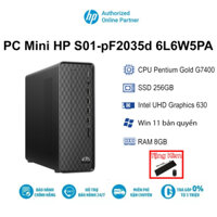 Máy Tính Để Bàn PC Mini HP S01-pF2035d 6L6W5PA G7400| 8GB| 256GB| OB| Wifi,BT| Win11