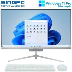 Máy tính để bàn SingPC M22Vi582-W - Intel Core i5-10400, 8GB RAM, SSD 256GB, Intel UHD Graphics 630, 21.5 inch
