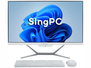 Máy tính để bàn SingPC M24Ki382-W - Intel Core i3-10100, 8GB RAM, SSD 256GB, Intel UHD Graphics 630, 23.8 inch