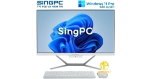 Máy tính để bàn SingPC M24Ki582-W - Intel Core i5-10400, 8GB RAM, SSD 256GB, Intel UHD Graphics 630, 23.8 inch