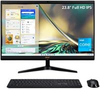 Máy tính đồng bộ Acer Aspire C24-1700-UA91 AIO với màn hình IPS Full HD 23,8, chip Intel Core i3-1215U thế hệ thứ 12, card đồ họa Intel UHD, ổ cứng SSD NVMe M.2 dung lượng 512GB, ram DDR4 8GB, kết nối Wi-Fi 6 của Intel và hệ điều hành Windows 11 Home.