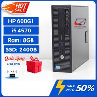 Máy Tính Đồng Bộ Core i5 ⚡️Freeship⚡️ Bộ Máy Tính Cây - HP 600G1 (i5 4570/Ram 8Gb/SSD 240Gb) - Bảo Hành 12 Tháng