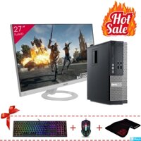 Máy Tính Đồng Bộ Dell Optiplex 390 SFF Core i3 2120, Ram 8GB, SSD 240GB + Màn hình ASUS 27 inch Full-HD