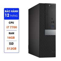 Máy tính đồng bộ Dell OptiPlex Core i7-7700 Ram 16GB DDR4, Ổ Cứng SSD 512GB Bảo Hành 12 Tháng