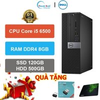 Máy Tính Đồng Bộ Dell 💟ThanhBinhPC💟 Dell Optiplex 3050 SFF ( CPU Core i5 6500 -RAM 8GB-SSD 120GB - HDD 500GB ) - BH 12T.