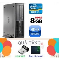 Máy tính đồng bộ HP Elite 8200 SFF ( CPU i3 2100 / 8G / 500G ) Tặng USB Wifi Bàn di chuột - Hàng Nhập Khẩu