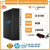 Máy Tính Đồng Bộ HP PRODESK 600G3 Core i3 6100 Ram 8GB SSD 240GB + USB Wifi, Bàn Di Chuột Bảo Hành 12 Tháng